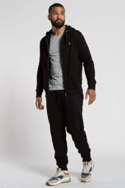 French Connection Cotton Blend Zip Hoody -Joe Browns Store m195537047731 black xl 3