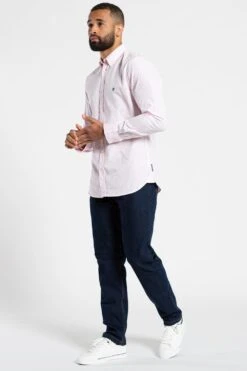 French Connection Cotton Long Sleeve Oxford Shirt -Joe Browns Store m195537073785 pink xl 3