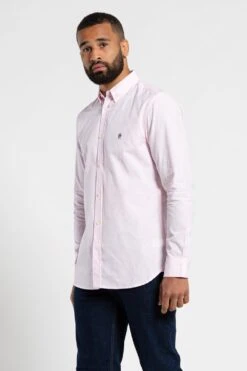 French Connection Cotton Long Sleeve Oxford Shirt -Joe Browns Store m195537073785 pink xl 4