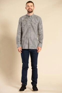 French Connection Cotton Long Sleeve Gingham Shirt 9 French Connection Cotton Long Sleeve Gingham Shirt -Joe Browns Store m195537074126 navy xl 2