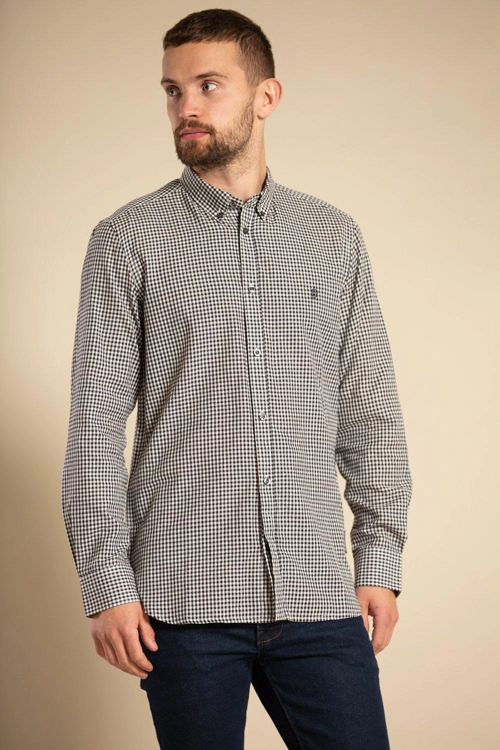French Connection Cotton Long Sleeve Gingham Shirt 6 French Connection Cotton Long Sleeve Gingham Shirt - Image 4