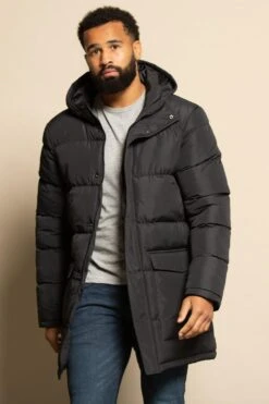 French Connection Hooded Parka Longline Jacket