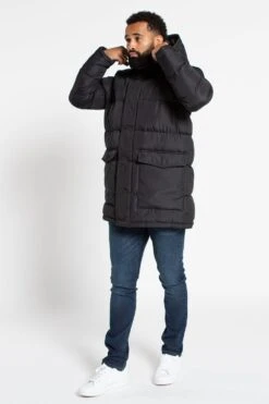 French Connection Hooded Parka Longline Jacket -Joe Browns Store m195537163639 black xl 4