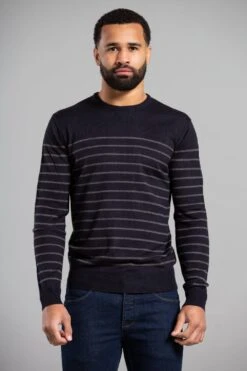 French Connection Crew Neck 3/4 Stripe Jumper