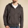 French Connection Cotton Blend Zip Hoody -Joe Browns Store m195537238900 charcoal xl
