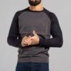 French Connection Crew Neck Raglan Jumper -Joe Browns Store m195537246288 charcoal xl