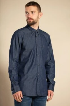 French Connection Denim Long Sleeve Shirt -Joe Browns Store m195537272836 blue xl 3