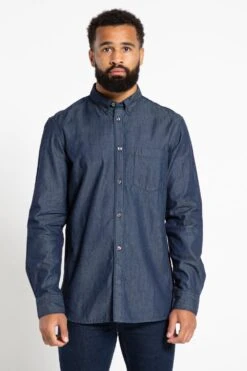 French Connection Denim Long Sleeve Shirt -Joe Browns Store m195537272836 blue xl 4