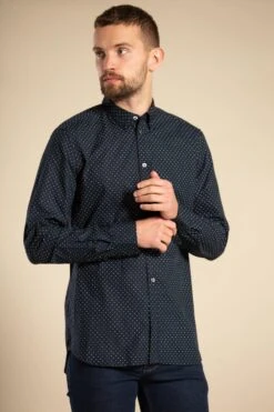 French Connection Cotton Long Sleeve Design Shirt -Joe Browns Store m195537272980 navy xl 2