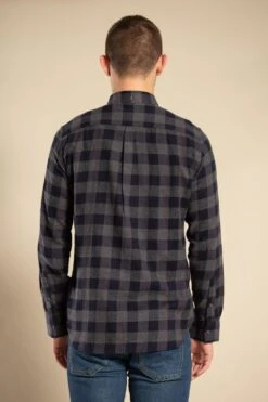 French Connection Cotton Large Gingham Flannel Long Sleeve Shirt -Joe Browns Store m195537284563 charcoal xl 2
