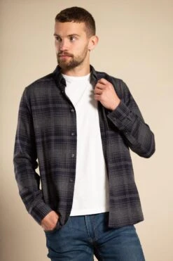 French Connection Cotton Flannel Long Sleeve Shirt