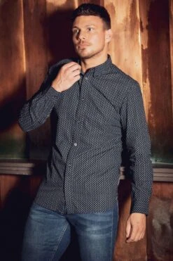 French Connection Cotton Long Sleeve Floral Shirt