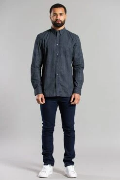 French Connection Cotton Long Sleeve Floral Shirt -Joe Browns Store m195537478764 dark20navy xl 2