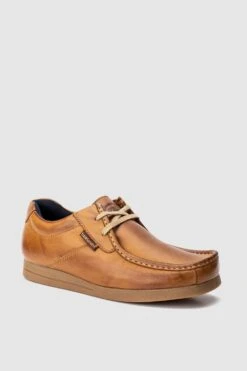 Base London 'Event' Leather Wallabee Shoes -Joe Browns Store m5038538222729 tan xl 5