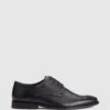 Base London 'Marley' Waxy Leather Derby Shoes -Joe Browns Store m5038538272083 black xl