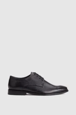 Base London 'Marley' Waxy Leather Derby Shoes