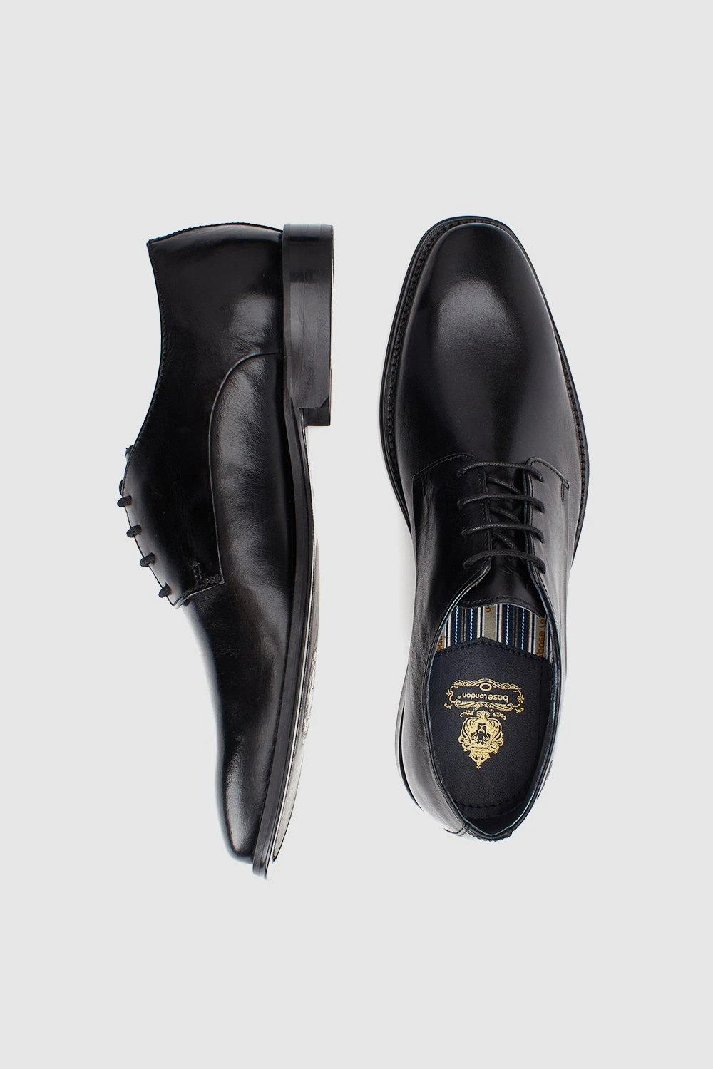 Base London 'Marley' Waxy Leather Derby Shoes 6 Base London 'Marley' Waxy Leather Derby Shoes - Image 4