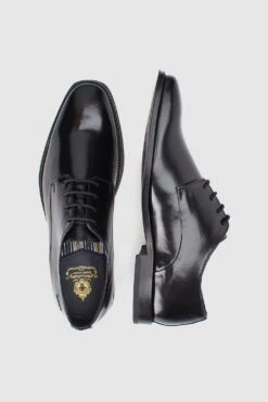 Base London 'Marley' Leather Derby Shoes -Joe Browns Store m5038538272199 black xl 4