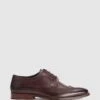 Base London 'Havisham' Leather Brogue Shoes -Joe Browns Store m5038538272496 brown xl