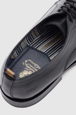 Base London 'Dalio' Smart Leather Toe Cap Shoe -Joe Browns Store m5038538297246 black xl 5