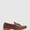 Base London 'Bellini' Leather Weave Loafer -Joe Browns Store m5038538304319 tan xl