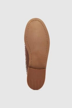 Base London 'Bellini' Leather Weave Loafer 12 Base London 'Bellini' Leather Weave Loafer -Joe Browns Store m5038538304319 tan xl 4