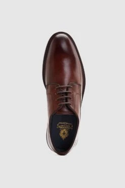 Base London 'Keaton' Formal Leather Derby Shoe -Joe Browns Store m5038538310235 brown xl 3