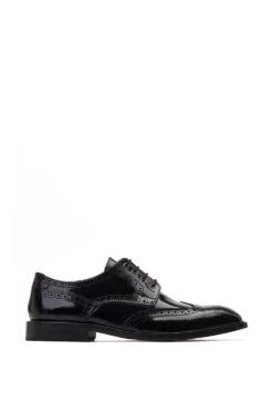 Base London 'Chaplin' High Shine Leather Brogue Shoe