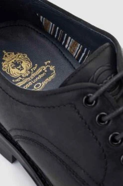 Base London Tatra' Pull Up Leather Derby Shoe -Joe Browns Store m5038538321842 black xl 5