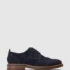 Base London 'Bryce' Suede Brogue Shoe -Joe Browns Store m5038538323785 navy xl