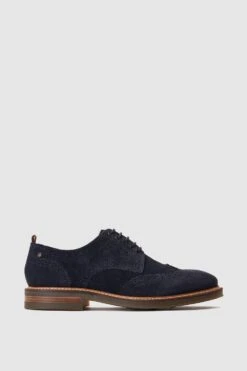 Base London 'Bryce' Suede Brogue Shoe