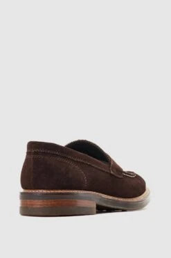 Base London 'Reunion' Suede Penny Loafer -Joe Browns Store m5038538323808 brown xl 2