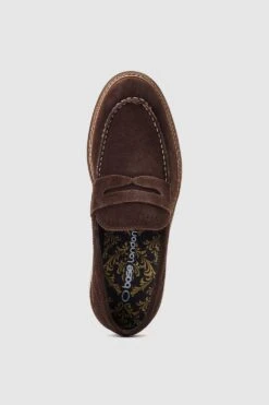 Base London 'Reunion' Suede Penny Loafer -Joe Browns Store m5038538323808 brown xl 3