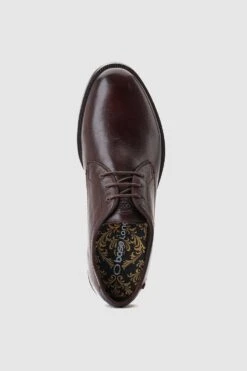 Base London 'Bertie' Leather Derby Shoe -Joe Browns Store m5038538324577 brown xl 3