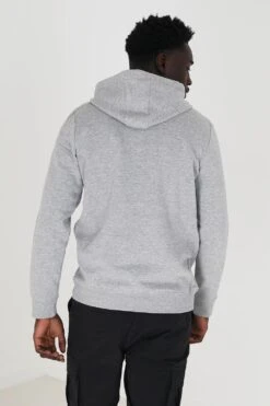 BRAVE SOUL 'Merlin' Embroidery Detail Overhead Hoodie 6 BRAVE SOUL 'Merlin' Embroidery Detail Overhead Hoodie -Joe Browns Store m5054072864317 light20grey xl 1