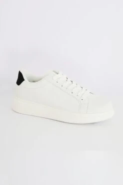 BRAVE SOUL 'Royal' Faux Leather Chunky Sole Lace Up Trainer