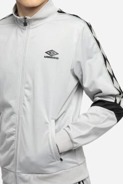 UMBRO Diamond Taped Tricot Zip Jacket -Joe Browns Store m5054488667878 grey xl 3