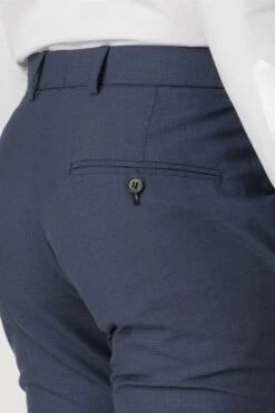 Tonal Puppytooth Tailored Fit Suit Trouser -Joe Browns Store m5054868021092 blue xl 2