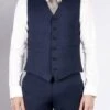 Tonal Check Regular Fit Luxury Suit Waistcoat -Joe Browns Store m5054868172534 blue xl