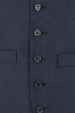 Tonal Check Waistcoat -Joe Browns Store m5054868801298 blue xl 2