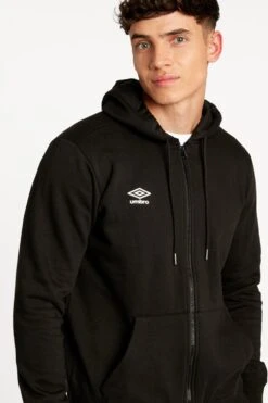 UMBRO Small Logo Zip Through Hoodie 11 UMBRO Small Logo Zip Through Hoodie -Joe Browns Store m5054885770287 black xl 4