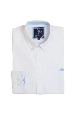 Long Sleeve Classic Oxford Shirt -Joe Browns Store m5055708397926 white xl 2