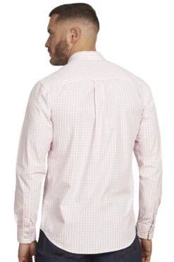 Long Sleeve Classic Gingham Shirt -Joe Browns Store m5056292707719 pink xl 2