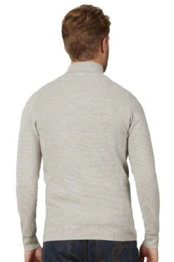 Rib Textured Quarter Zip -Joe Browns Store m5056292719774 grey xl 2
