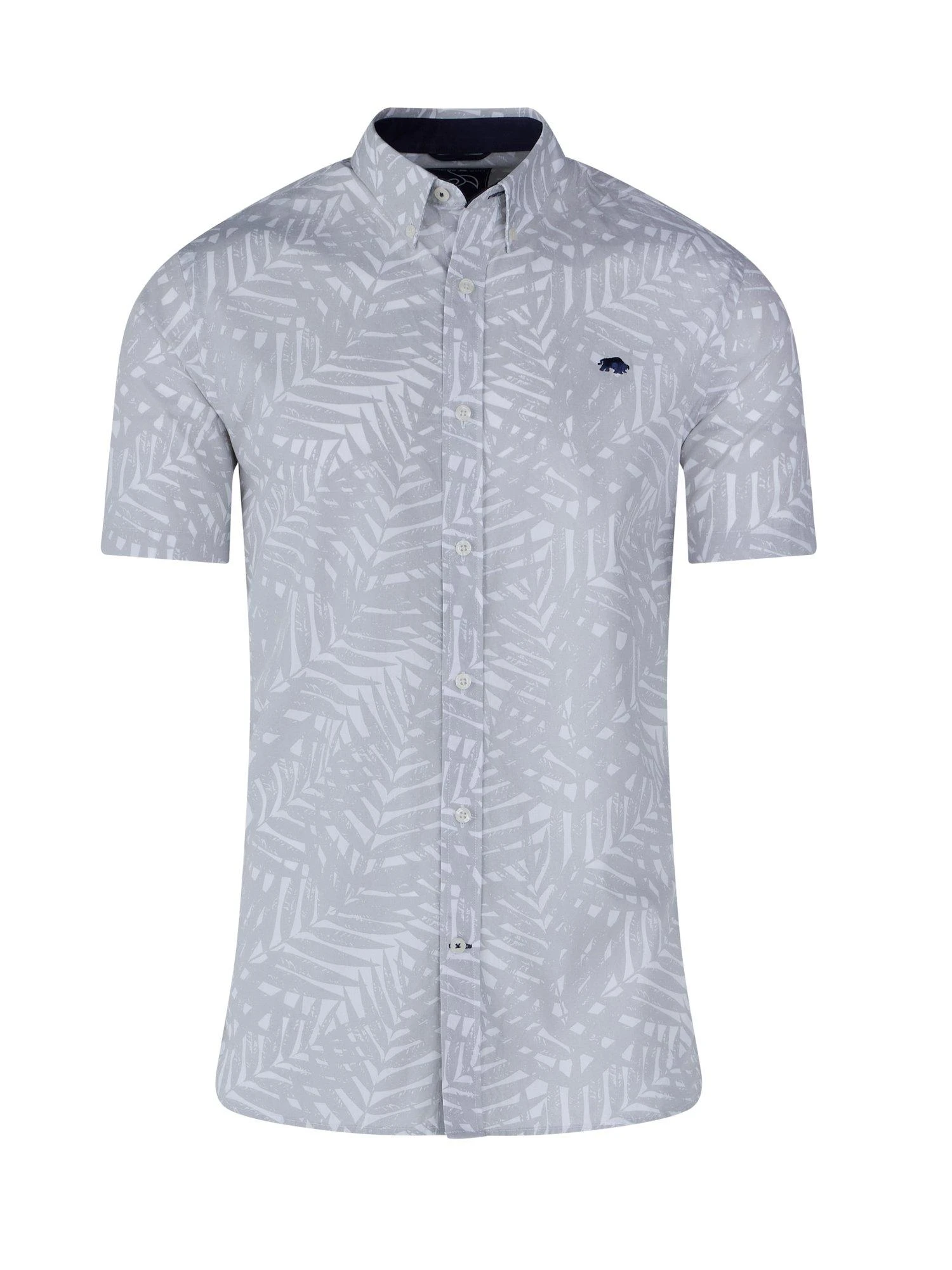 Short Sleeve Palm Tree Poplin Shirt 3 Short Sleeve Palm Tree Poplin Shirt