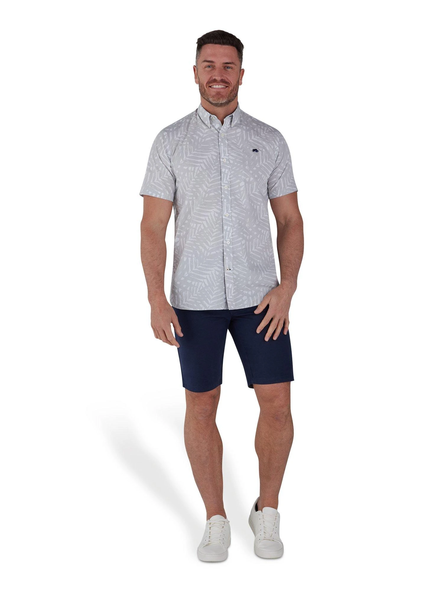 Short Sleeve Palm Tree Poplin Shirt 4 Short Sleeve Palm Tree Poplin Shirt - Image 2