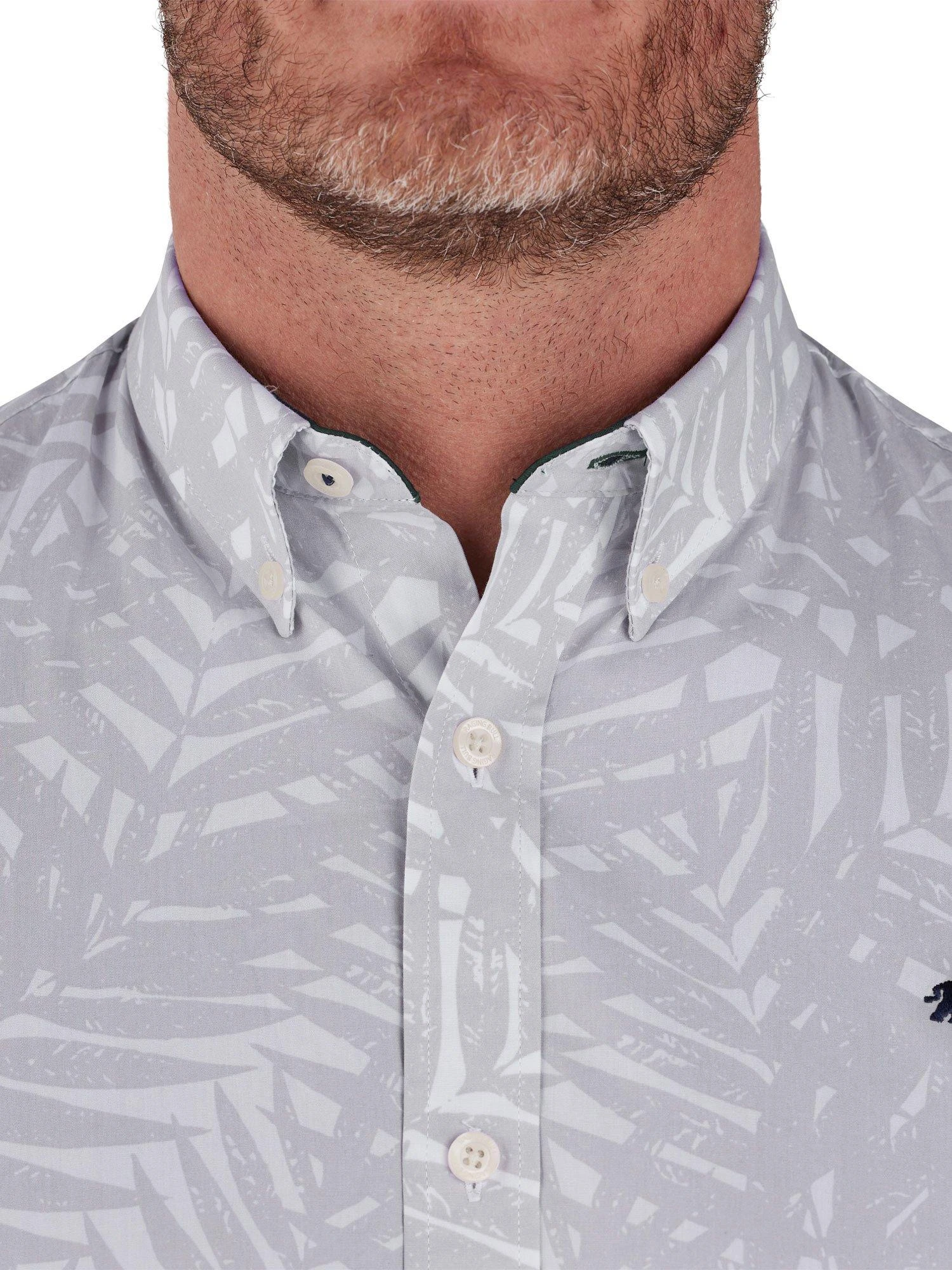 Short Sleeve Palm Tree Poplin Shirt 6 Short Sleeve Palm Tree Poplin Shirt - Image 4