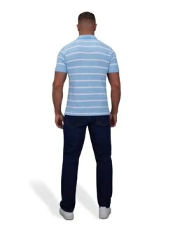 Birdseye Stripe Polo -Joe Browns Store m5056292770898 mid20blue xl 2
