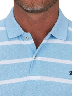 Birdseye Stripe Polo -Joe Browns Store m5056292770898 mid20blue xl 3