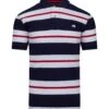 Two Tone Stripe Polo -Joe Browns Store m5056292770997 navy xl